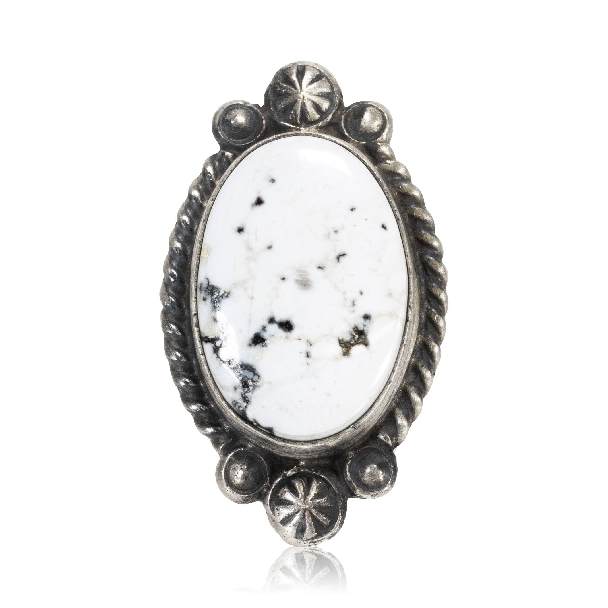 White Buffalo Turquoise Ring, Jewelry, Ring, Native