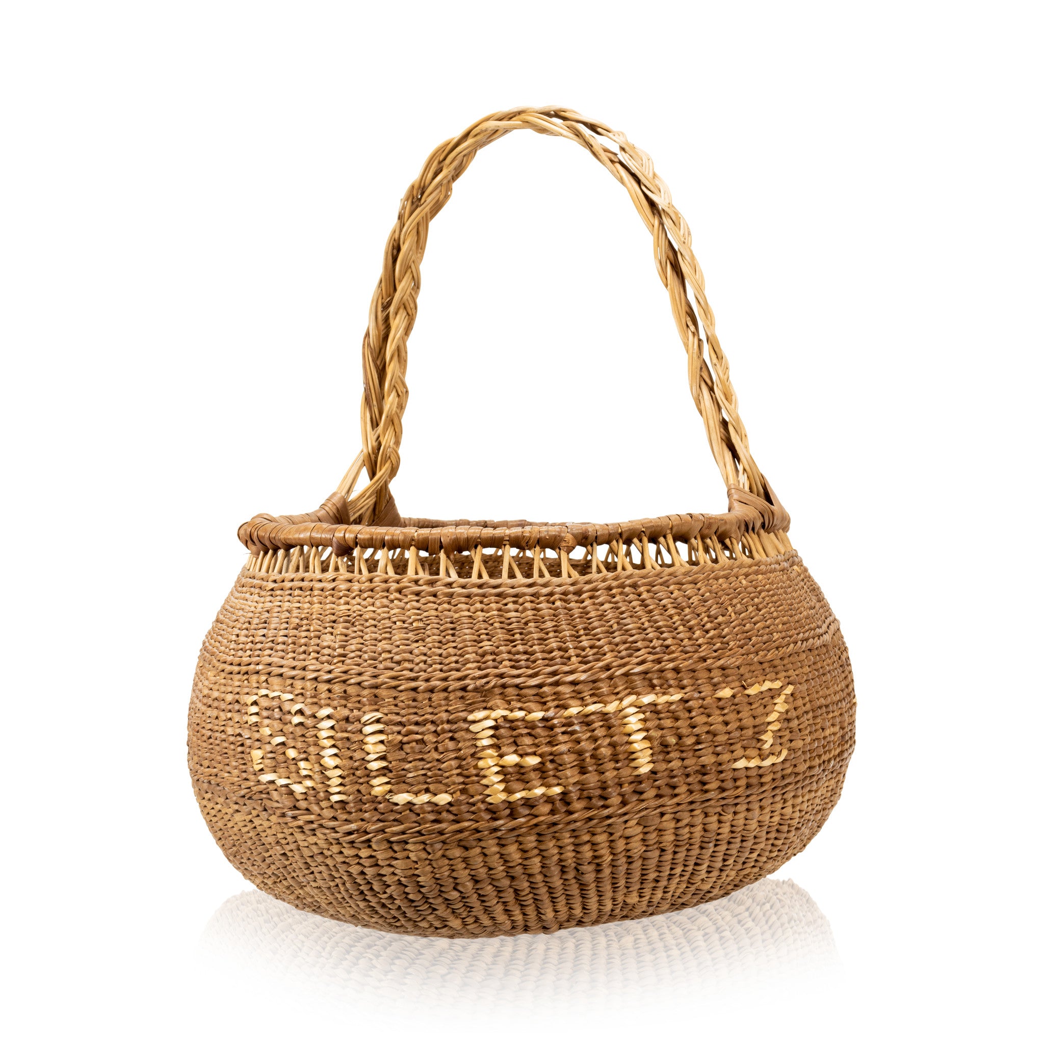 Siletz Carrying Basket, Native, Basketry, Vertical
