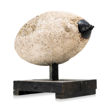 Ellipsoid Concrete and Iron Windmill Weight, Furnishings, Decor, Windmill Weight