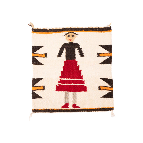 Navajo Yei Pictorial, Native, Weaving, Wall Hanging