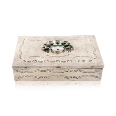 Zuni Sterling Silver Box, Jewelry, Display Piece, Native