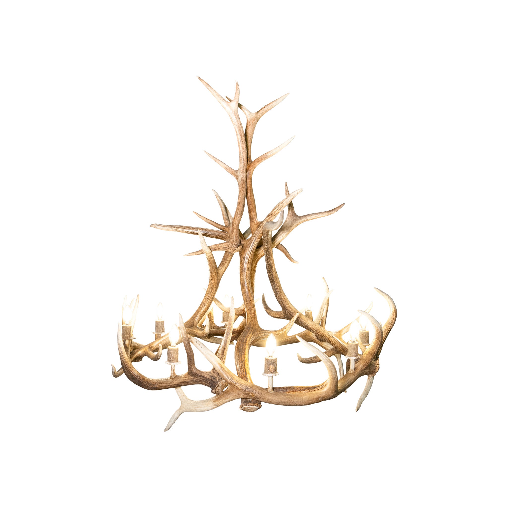 Cathedral Teepee Elk Chandelier
