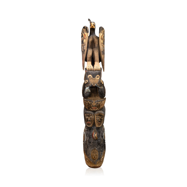 Totem Pole by Simon Charlie, Native, Carving, Totem Pole