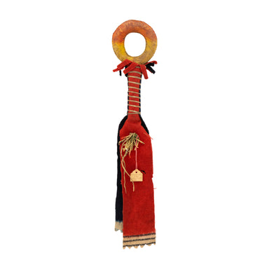 Comanche Donut Rattle, Native, Music Instrument, Rattle