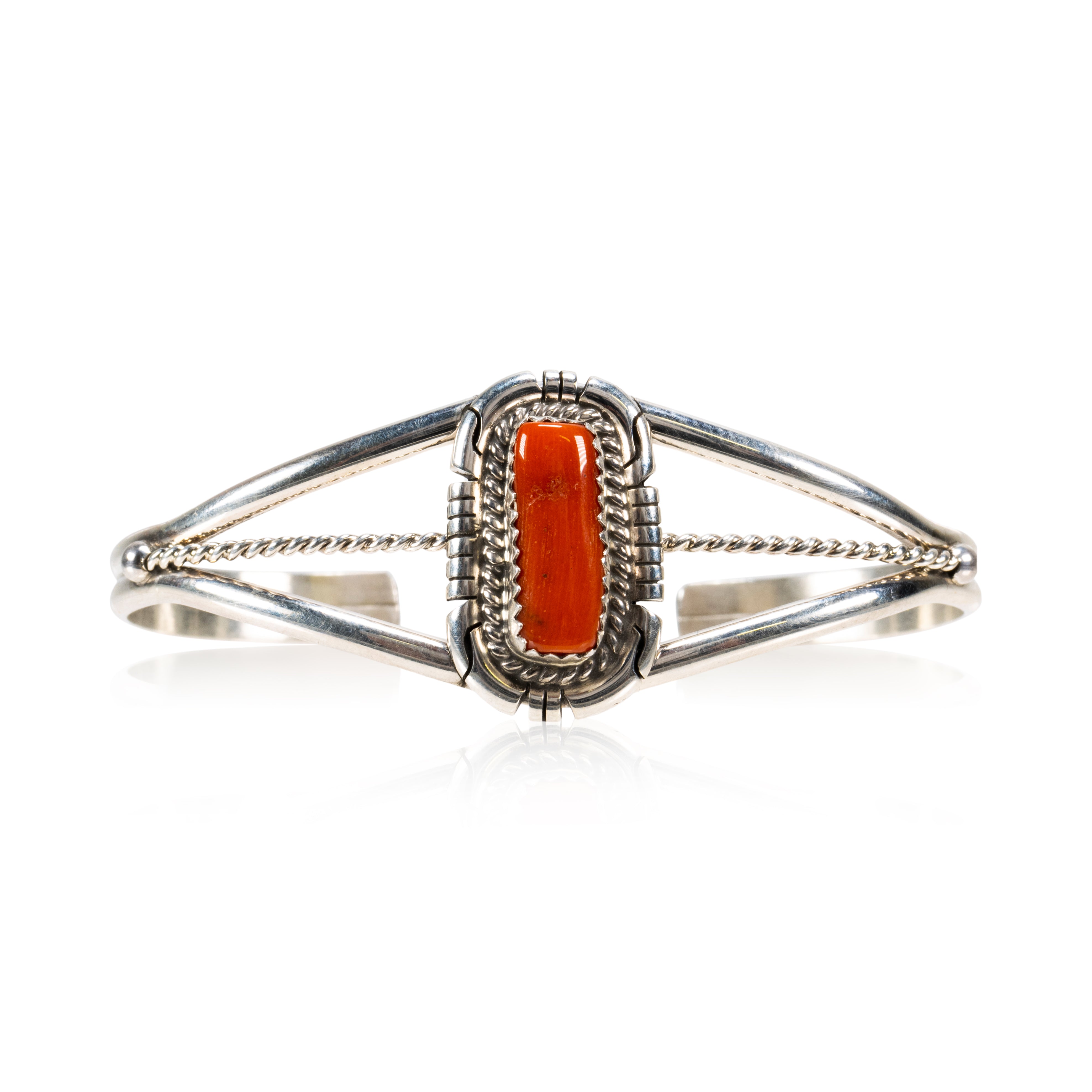 Navajo Coral Bracelet, Jewelry, Bracelet, Native