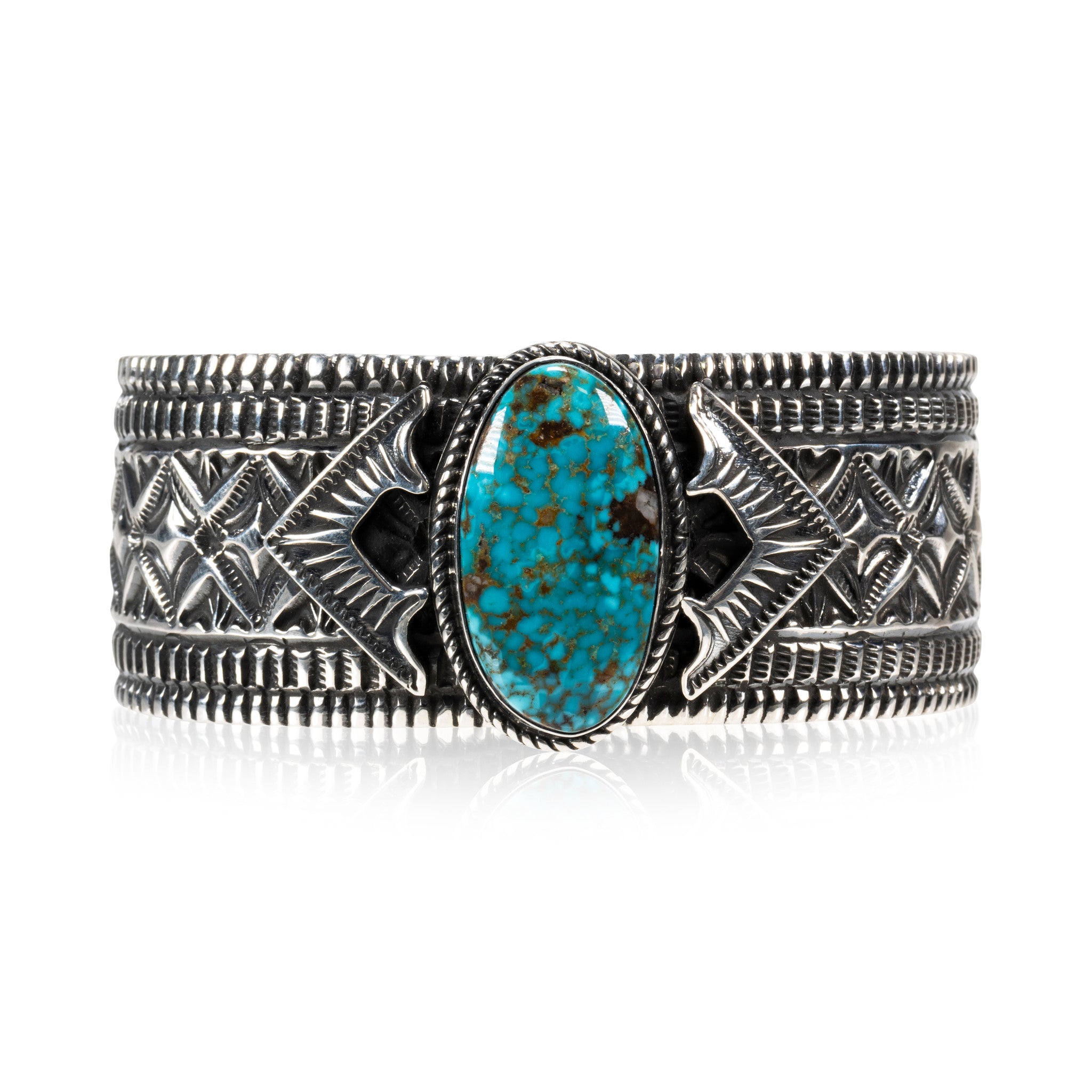 Navajo Kingman Turquoise Bracelet, Jewelry, Bracelet, Native