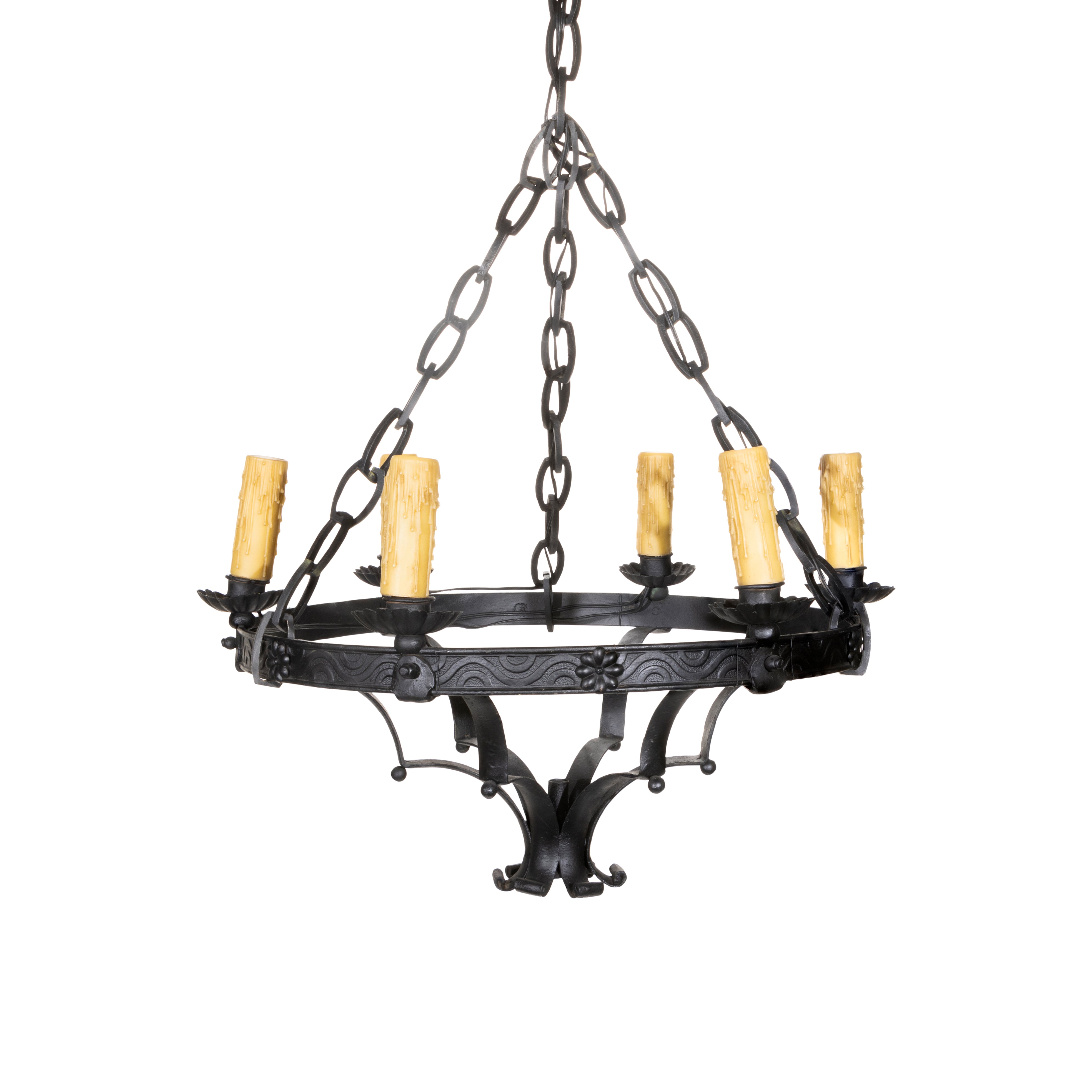 Spanish Revival Chandelier, Furnishings, Lighting, Ceiling Light