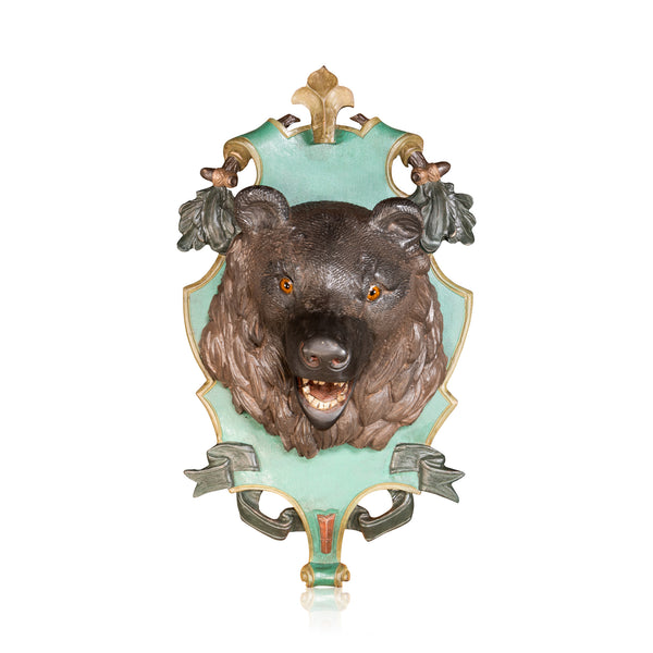 Black Forest Bear Head, Furnishings, Black Forest, Plaque