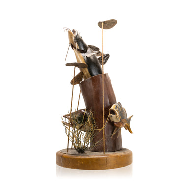 Fish Sculpture by Robert A. Francis, Furnishings, Decor, Carving