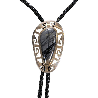 Agate and Sterling Bolo, Jewelry, Bolo Necktie, Native