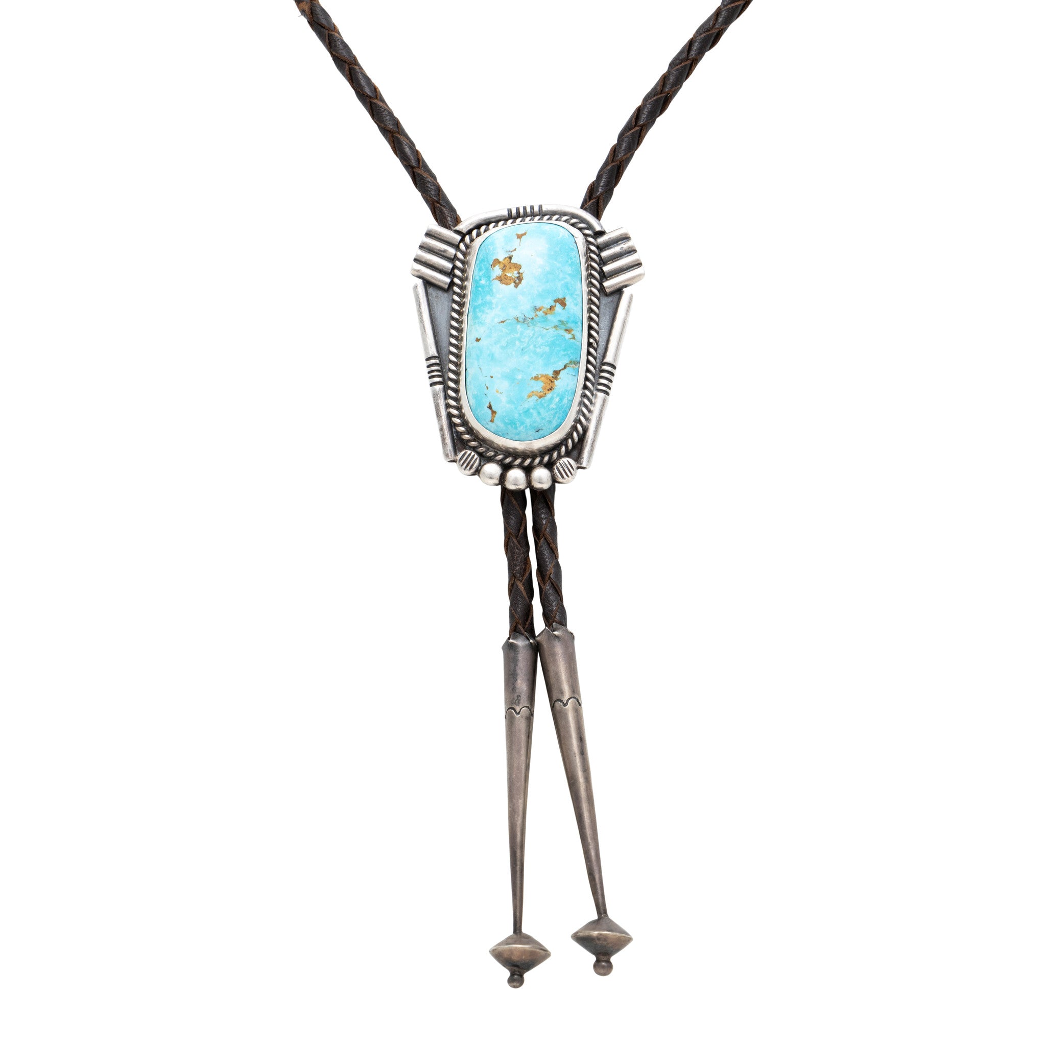 Navajo Turquoise Bolo, Jewelry, Bolo Necktie, Native