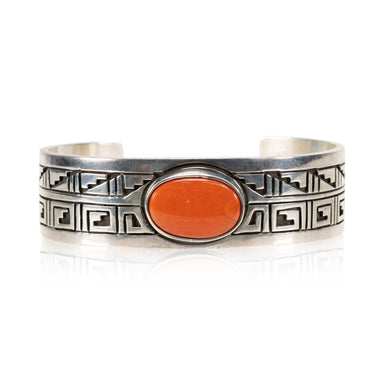 Navajo Coral Bracelet, Jewelry, Bracelet, Native
