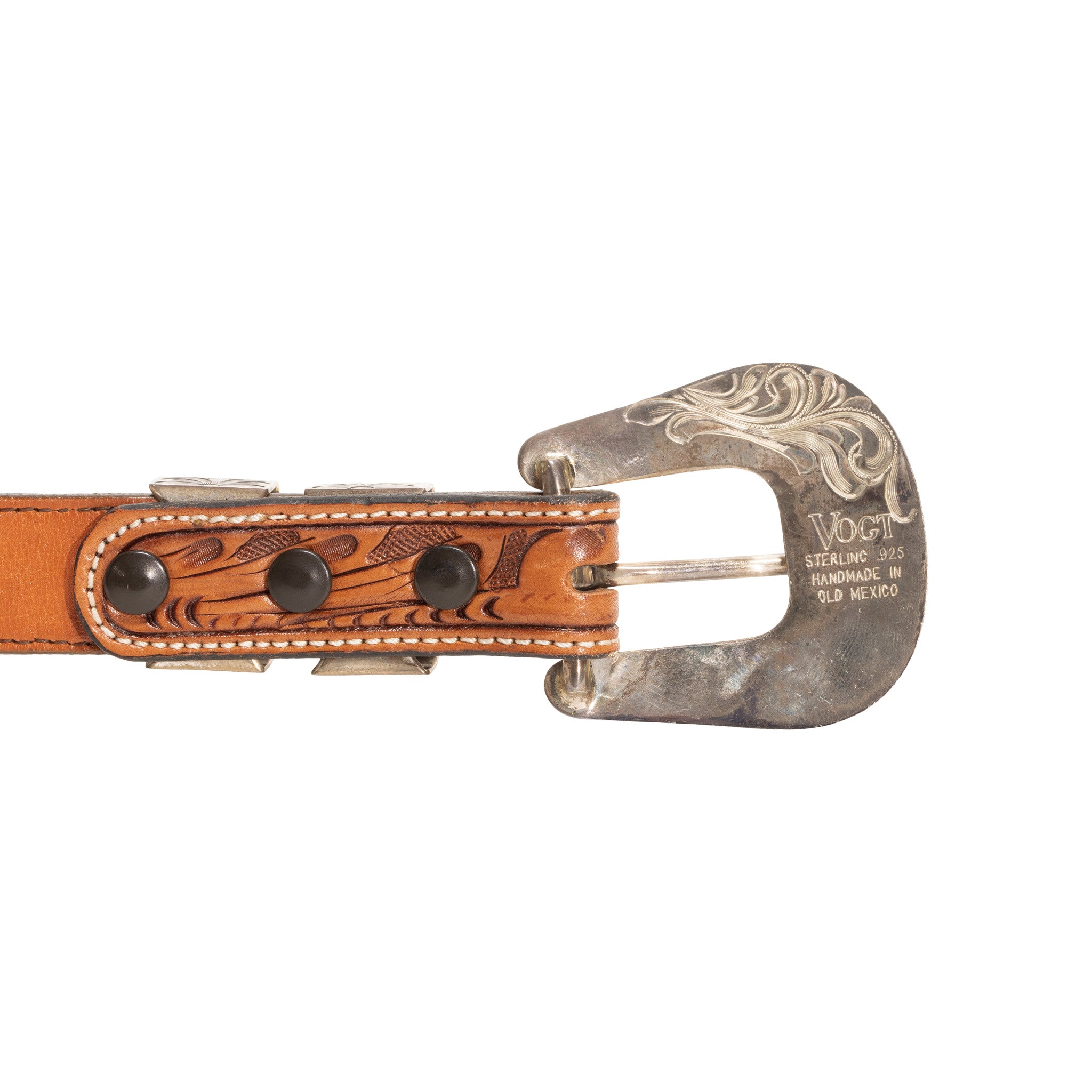 (希少品)VOGT製3ピースBuckle set+VOGT製ベルト34インチ Vogt Buckle and Belt — Cisco's Gallery