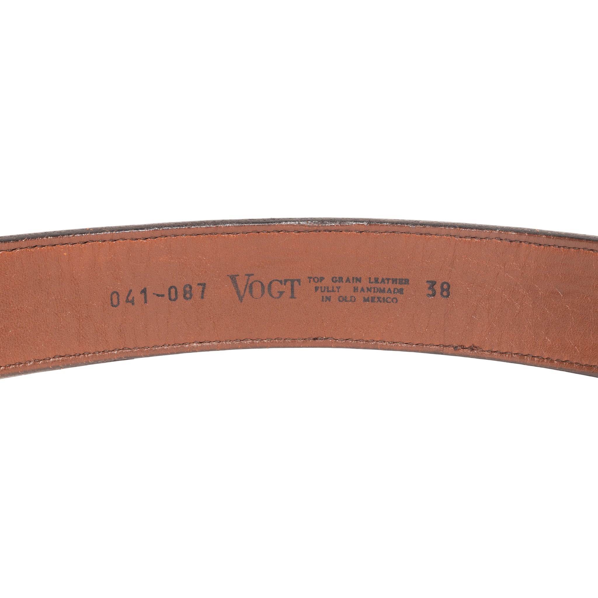 James Reid Buckle on Vogt Belt