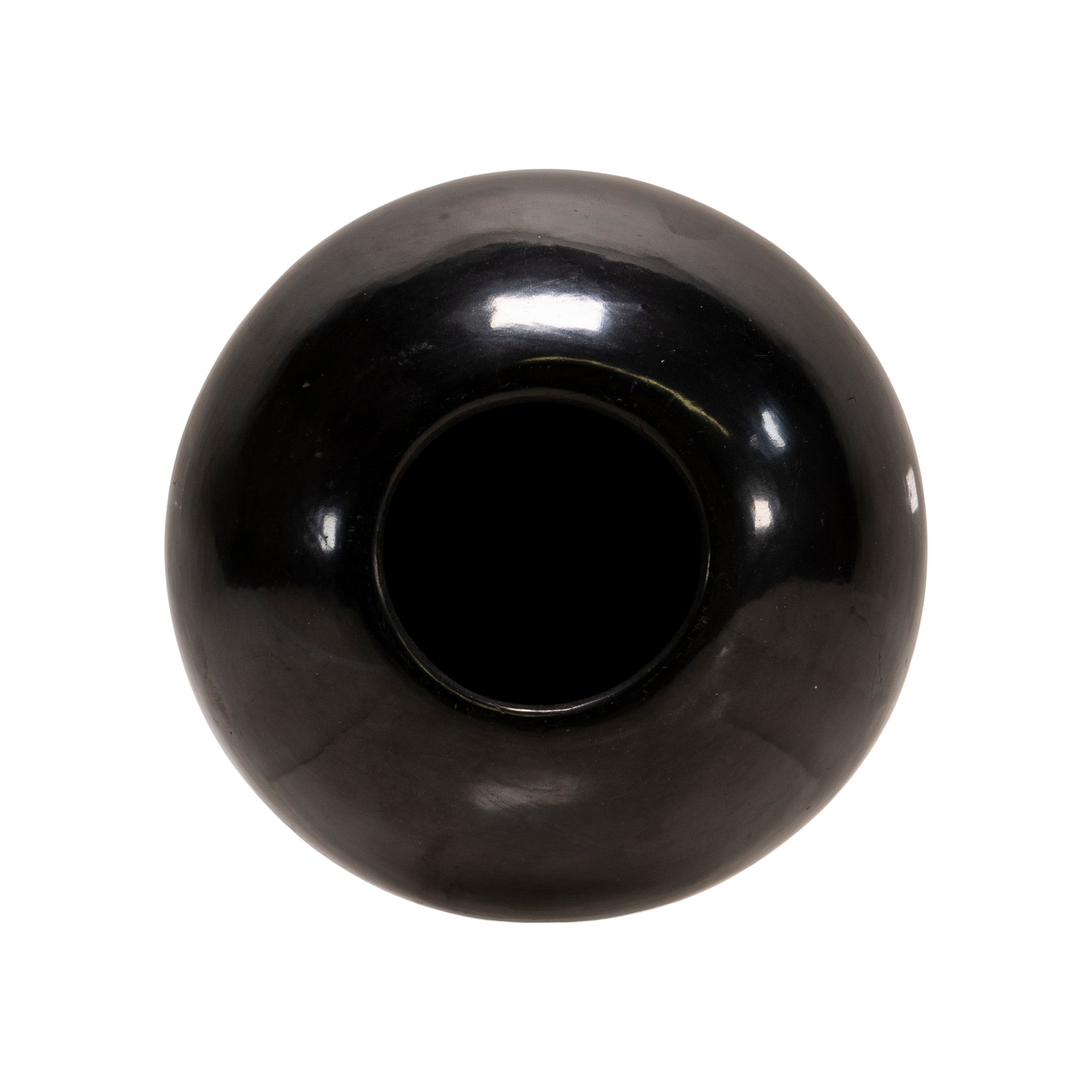 Lupita Martinez San Ildefonso Black Ware Jar