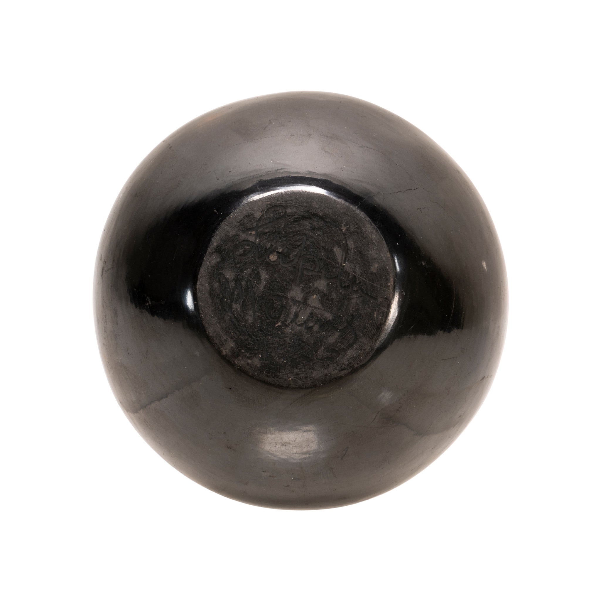 Lupita Martinez San Ildefonso Black Ware Jar