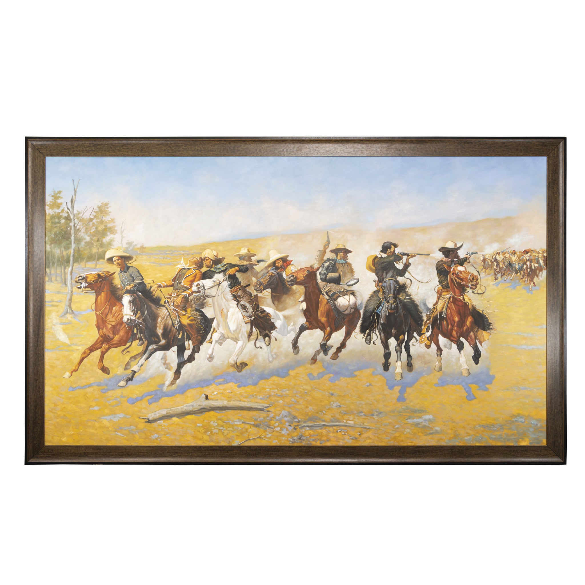 A Dash for the TImber After Frederic Remington