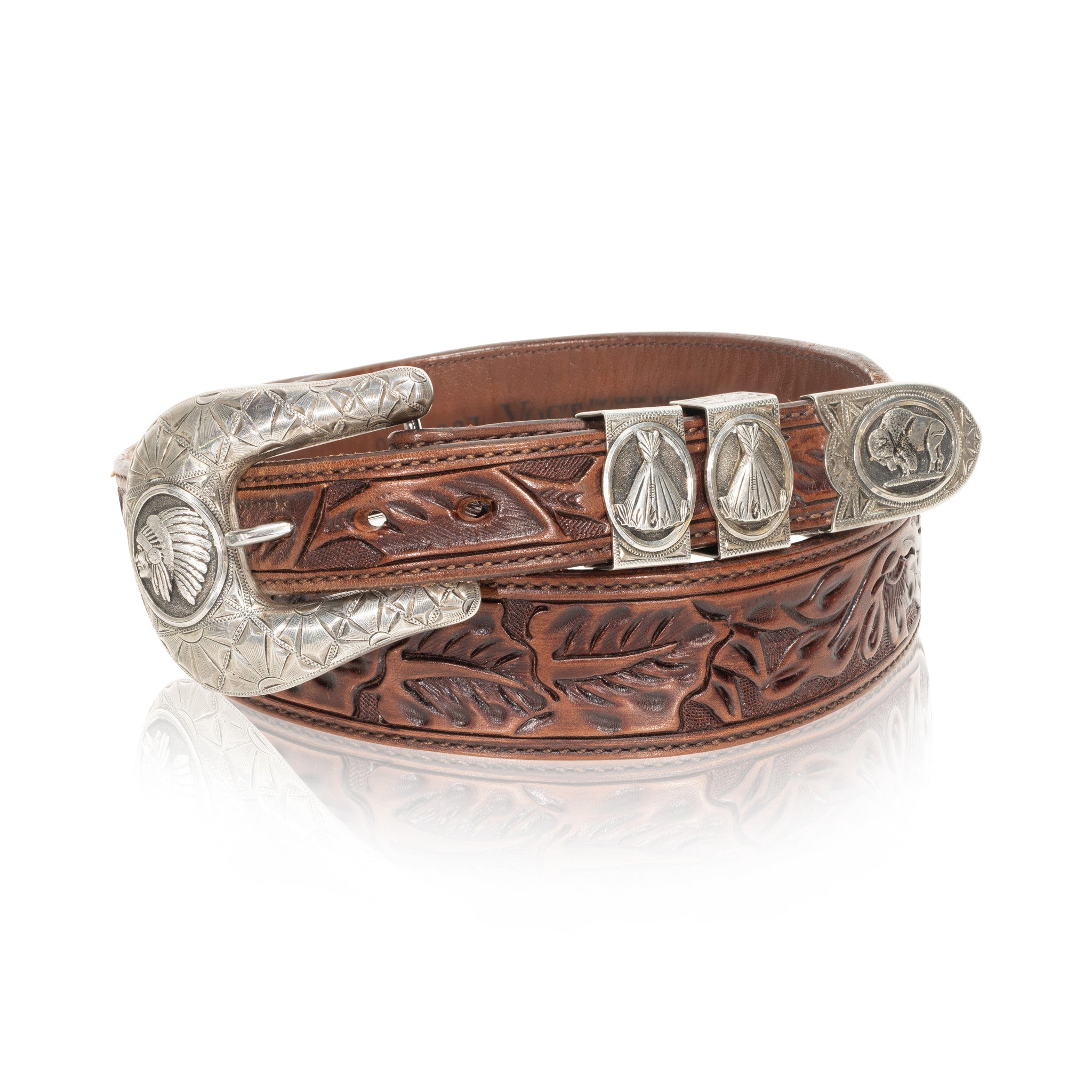 Gist Buckle on Vogt Belt, Western, Garment, Belt