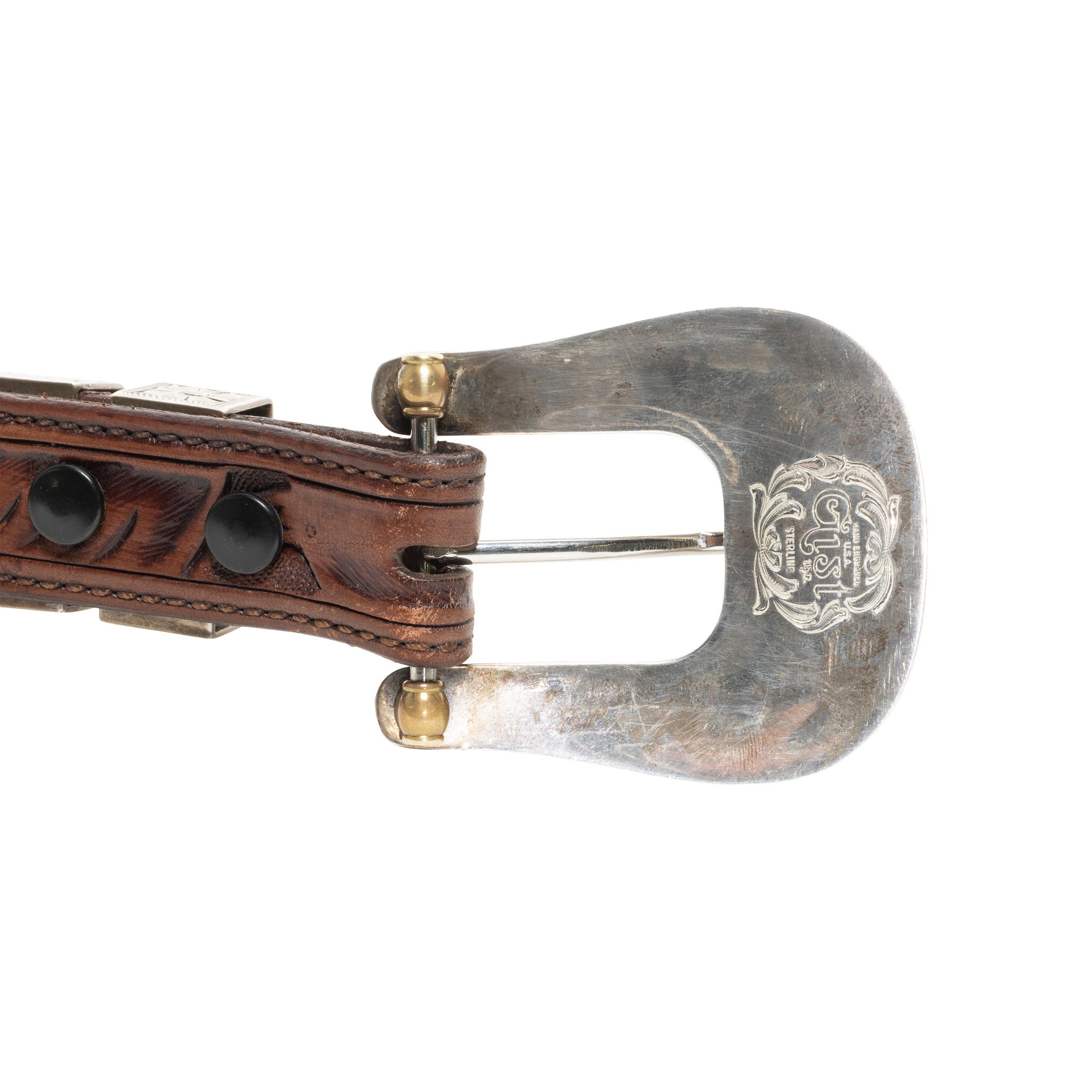 Gist Buckle on Vogt Belt