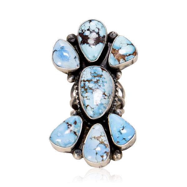 Navajo Golden Hill Turquoise Ring, Jewelry, Ring, Native