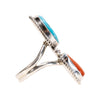 Navajo Coral and Turquoise Ring