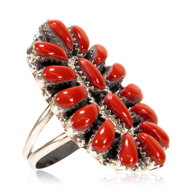 Navajo Coral Ring, Jewelry, Ring, Native