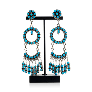 Zuni Turquoise Earrings, Jewelry, Earrings, Native