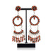 Zuni Coral Earrings, Jewelry, Earrings, Native