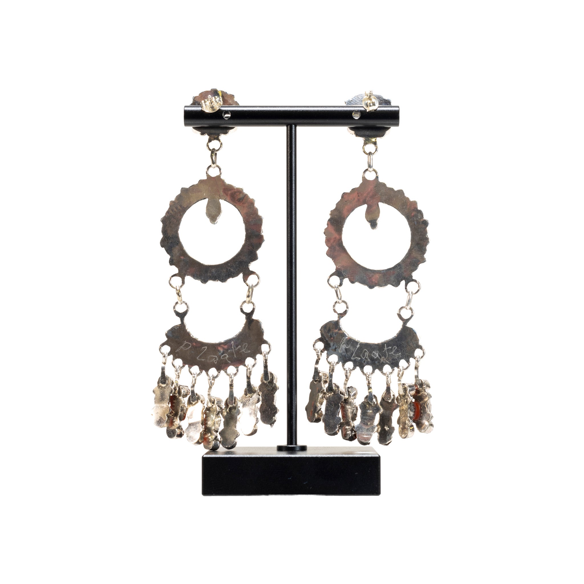 Zuni Coral Earrings