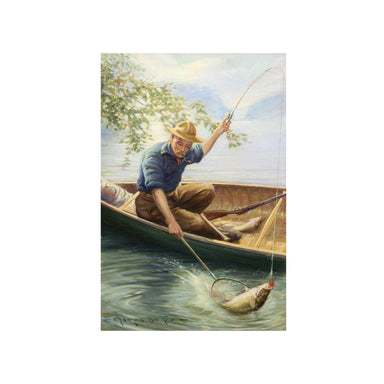 Fisherman's Luck by Charles De Feo, Fine Art, Painting, Sporting