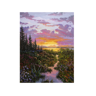 Summer's Day End by Thomas deDecker, Fine Art, Painting, Landscape