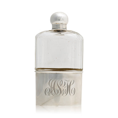 Webster Sterling and Crystal Flask, Furnishings, Barware, Flask