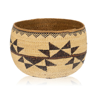 Hupa/Yurok Basketry Bowl, Native, Basketry, Vertical