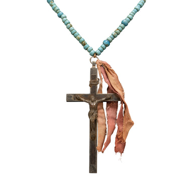 Northern Plains Crucifix, Native, Garment, Necklace