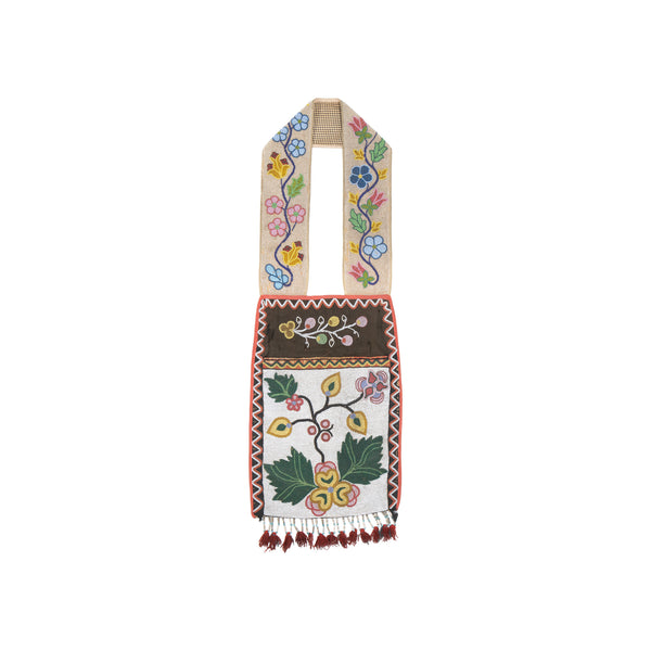 Great Lakes Beaded Bandolier Bag, Native, Bag, Bandolier Bag