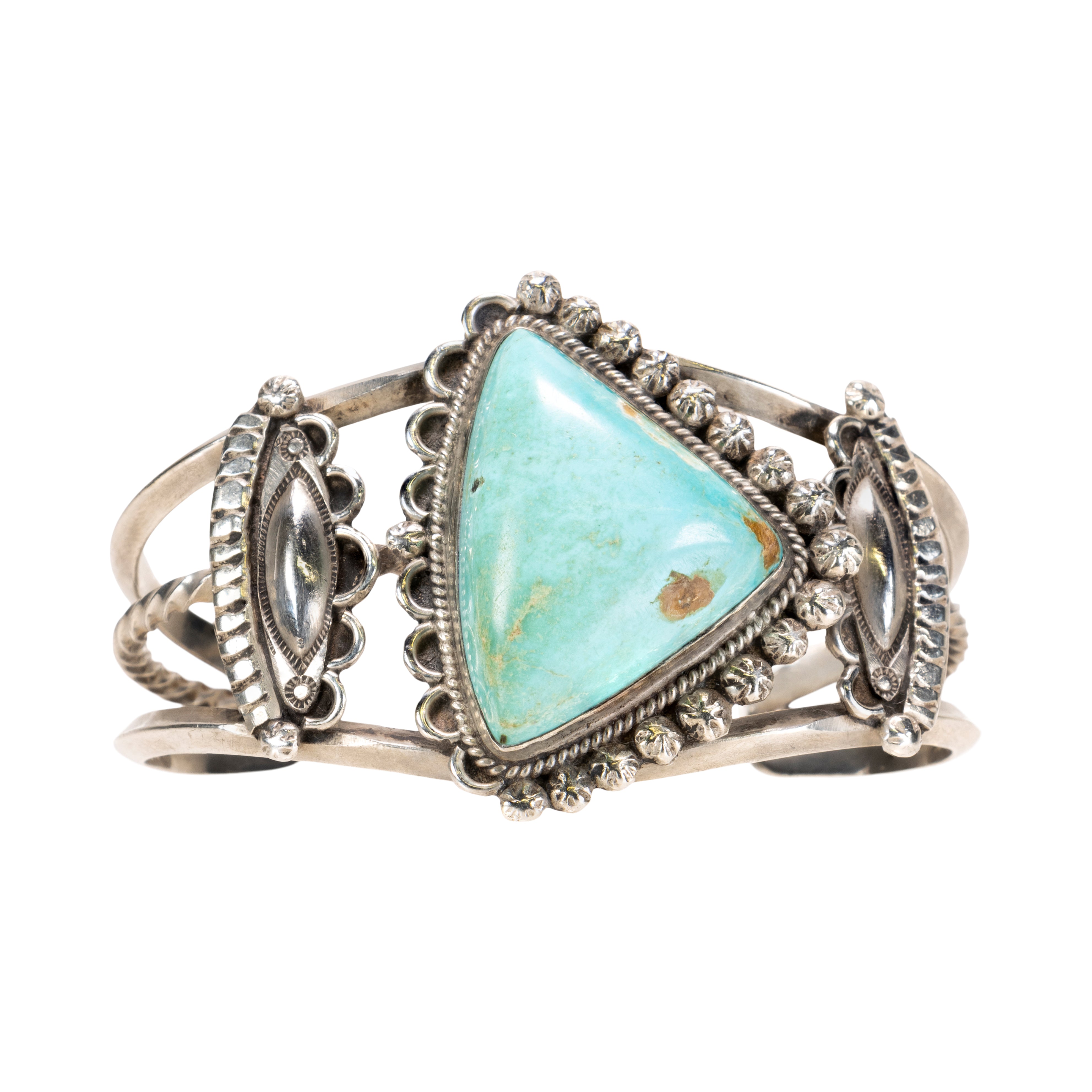 Turquoise and Sterling Bracelet, Jewelry, Bracelet, Native