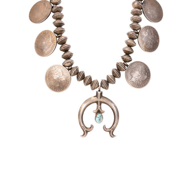 Native Liberty Coin Squash Blossom, Jewelry, Squash Blossom, Native