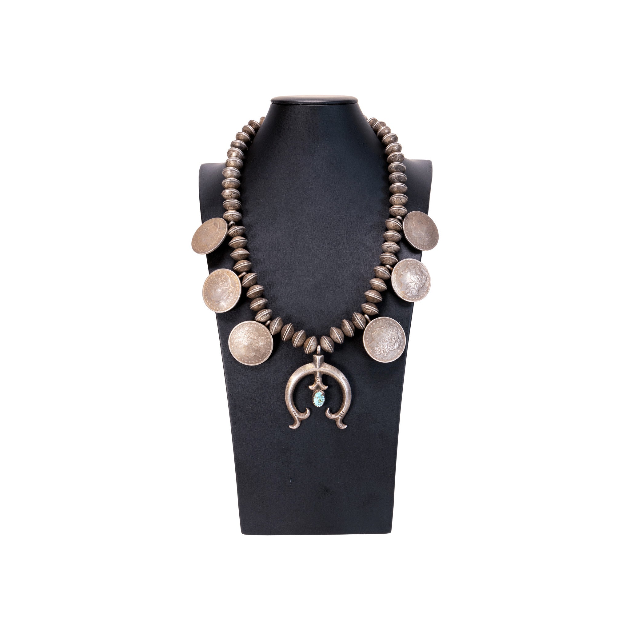 Native Liberty Coin Squash Blossom