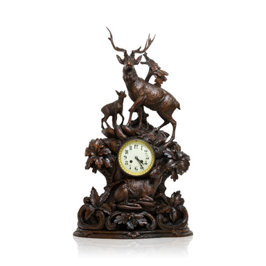 Black Forest Mantle Clock, Furnishings, Black Forest, Clock