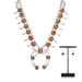 Navajo Coral Squash Blossom Set, Jewelry, Set, Native