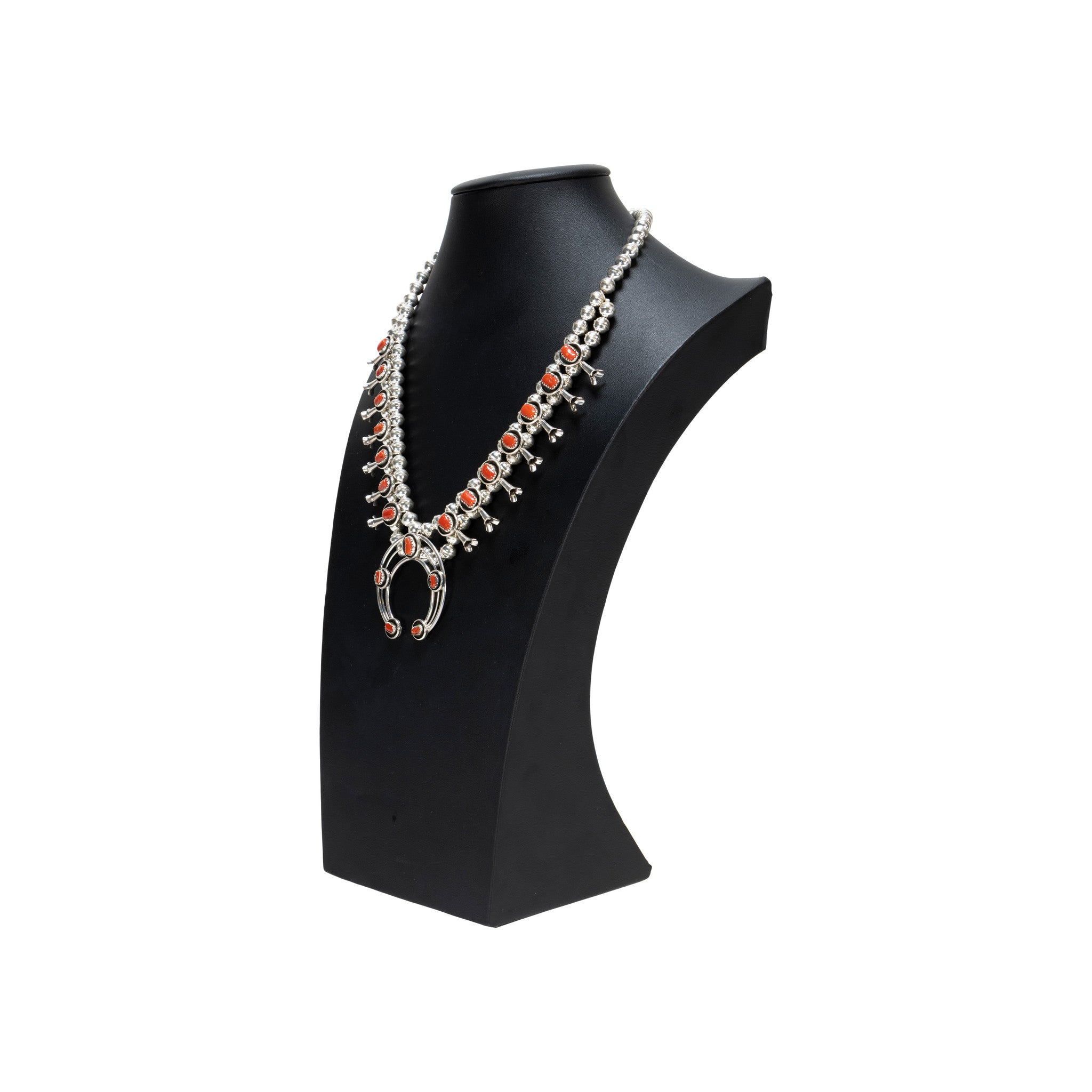 Navajo Coral Squash Blossom Set