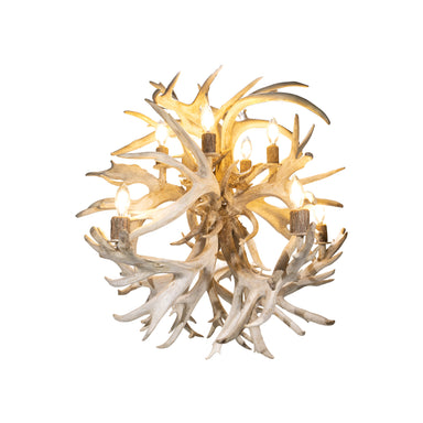 Whitetail Fireball Antler Chandelier, Furnishings, Lighting, Ceiling Light