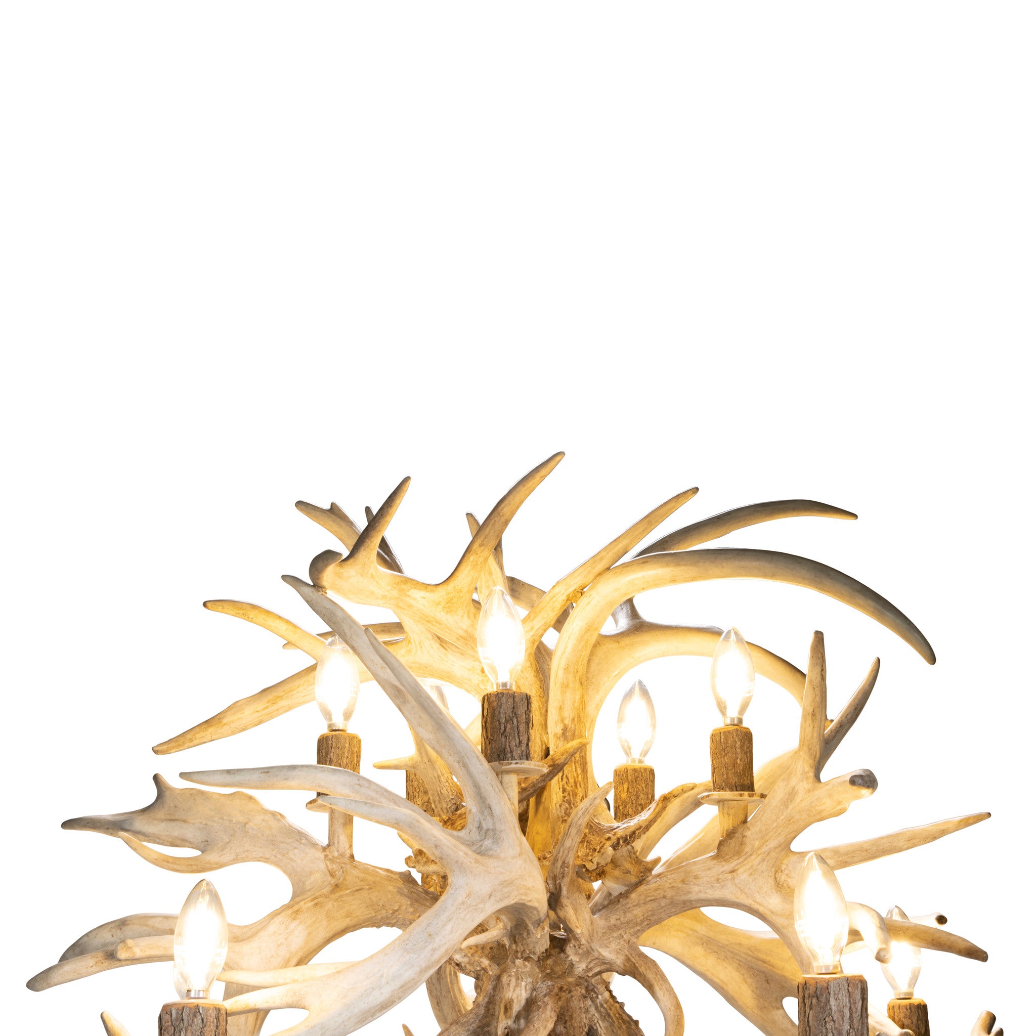 Whitetail Fireball Antler Chandelier