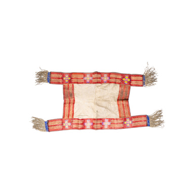 Tsis Tsis' Tas (Cheyenne) Quilled Saddle Blanket, Native, Horse Gear, Saddle Blanket