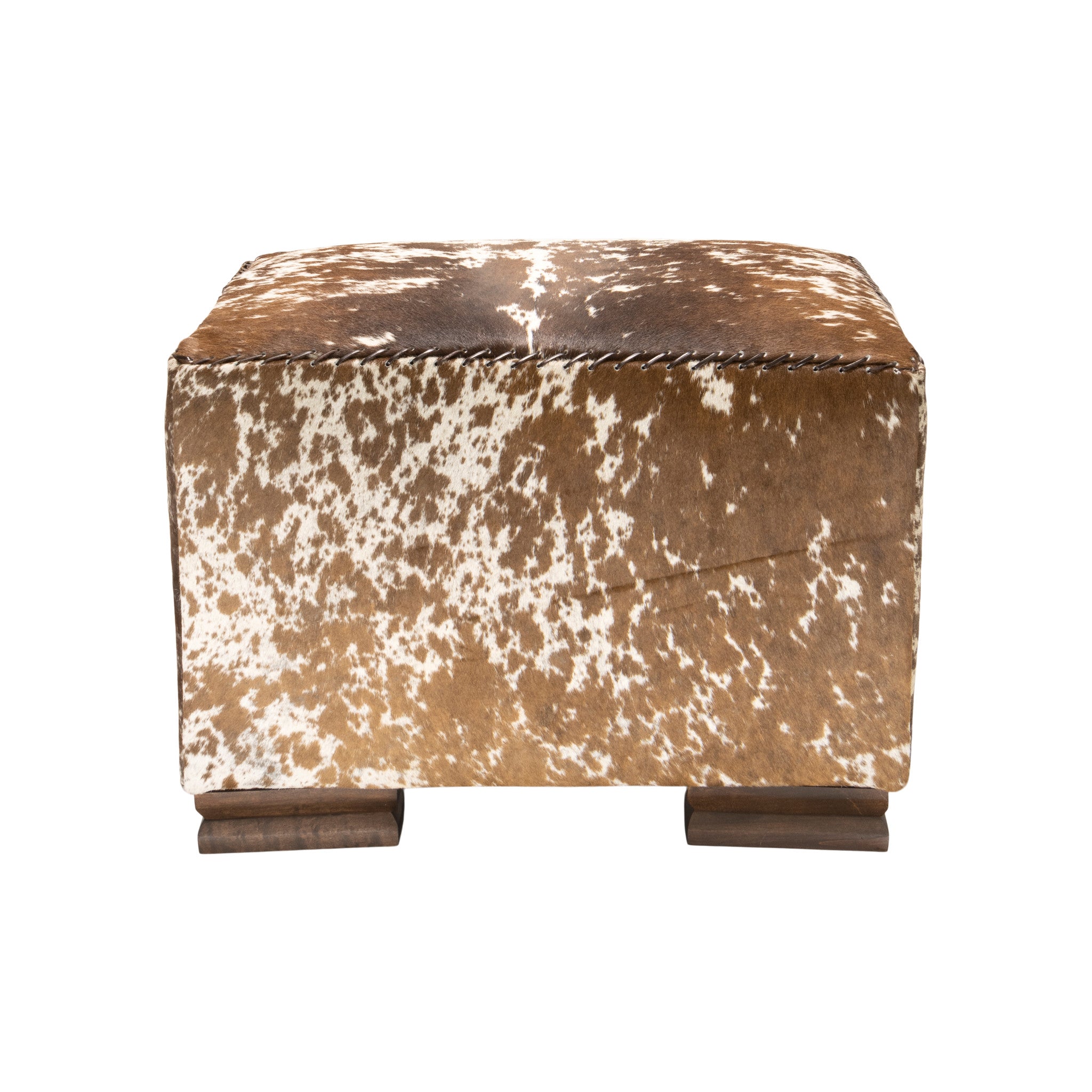 Cisco's Loghorn Hide Ottoman