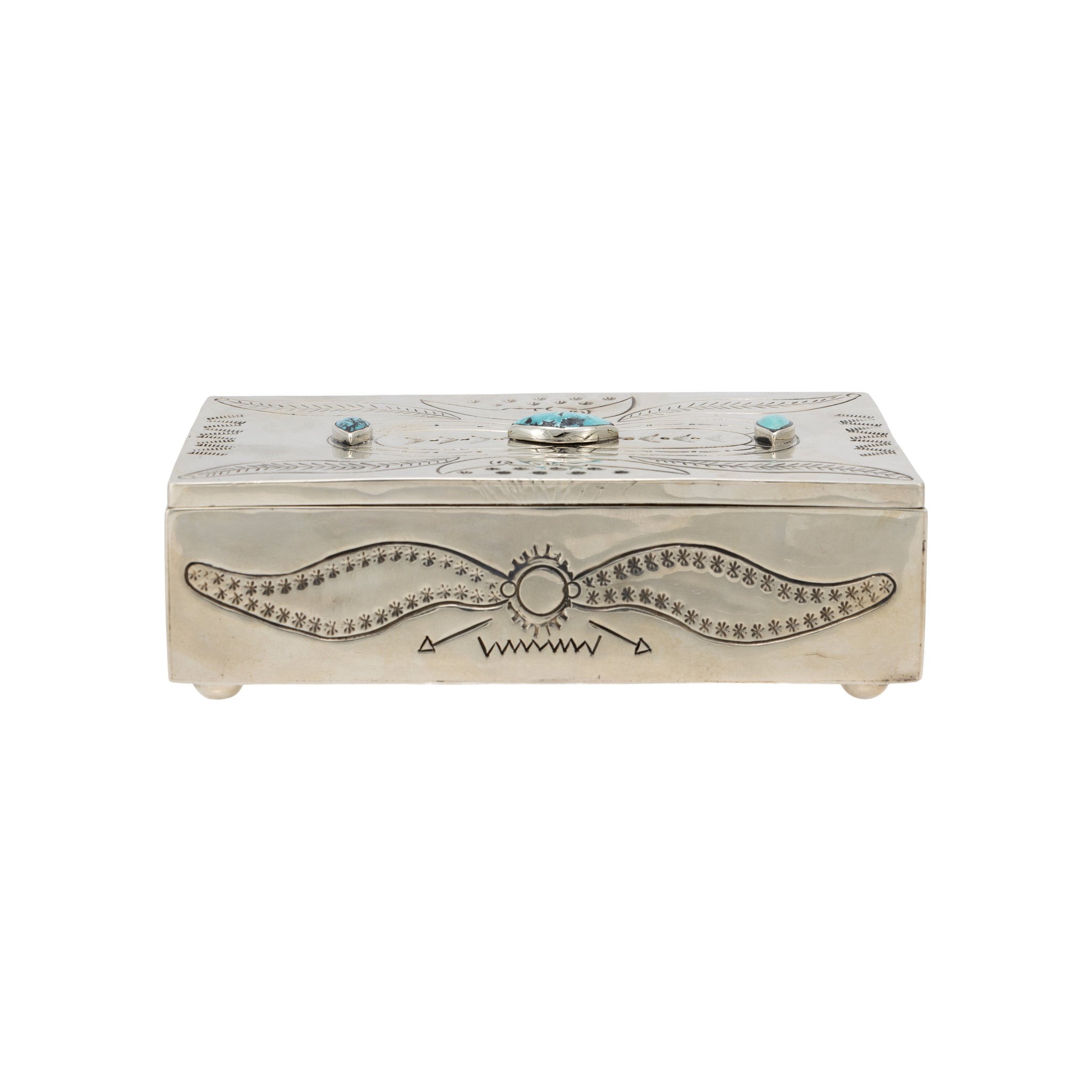 Armand American Horse Nickel Silver Box
