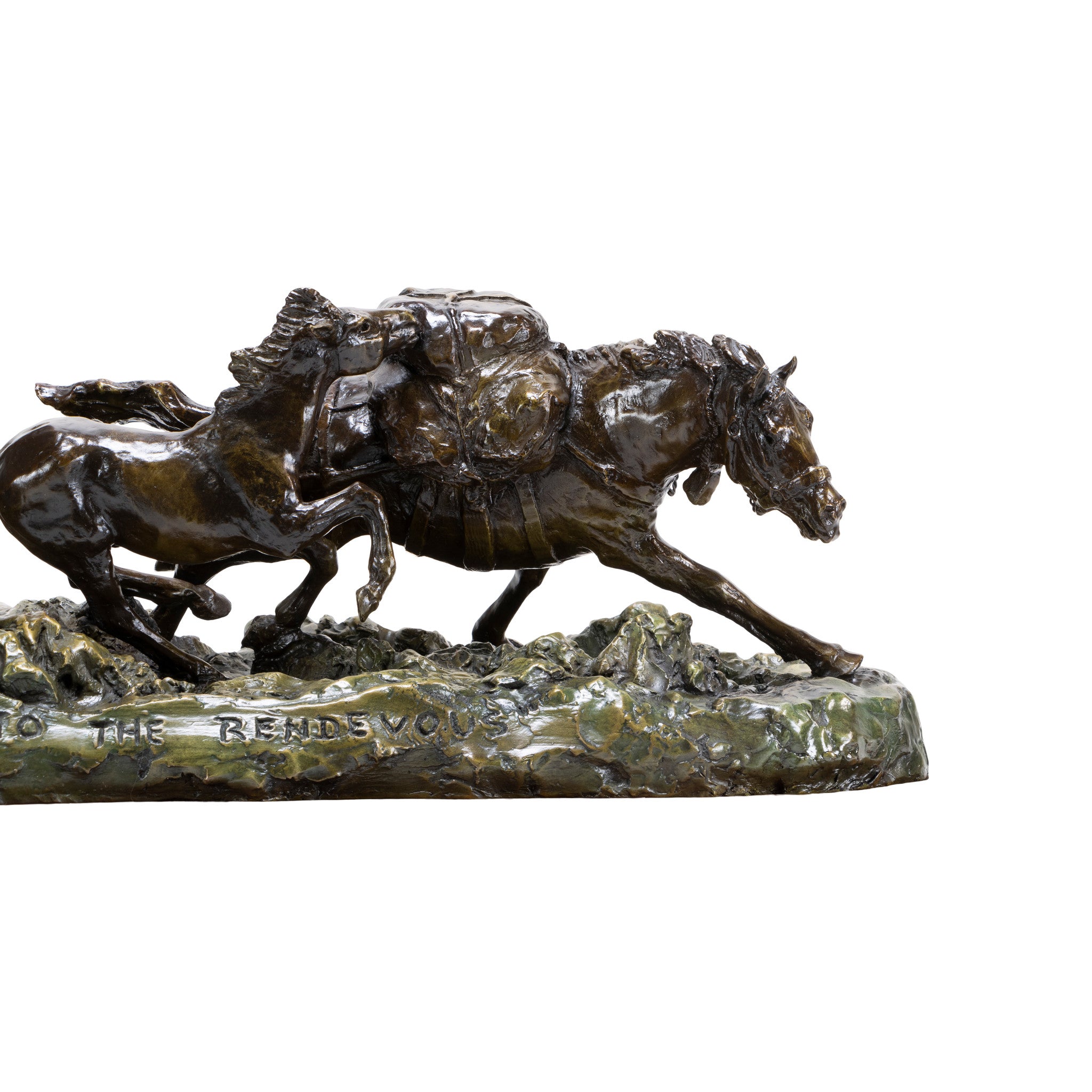 "Race to the Rendevous" Bronze by Robert Scriver