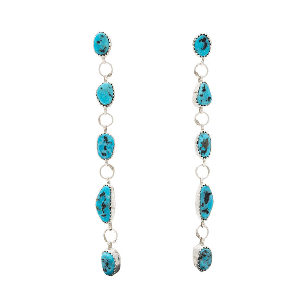 Turquoise Dangle Earrings, Jewelry, Earrings, Native