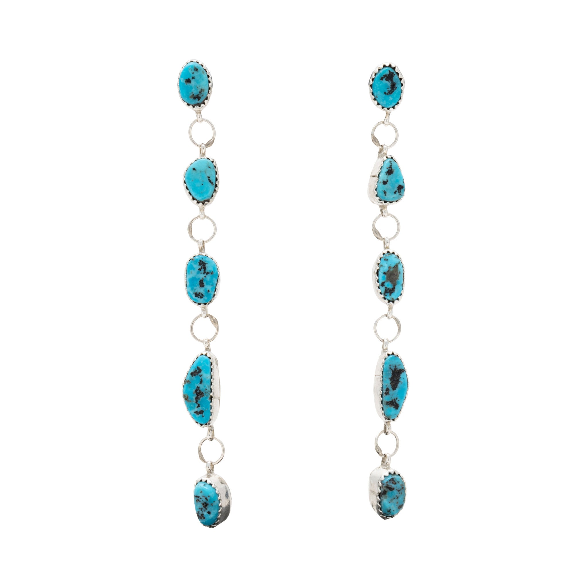 Turquoise Dangle Earrings, Jewelry, Earrings, Native