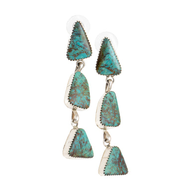 Turquoise Dangle Earrings, Jewelry, Earrings, Native
